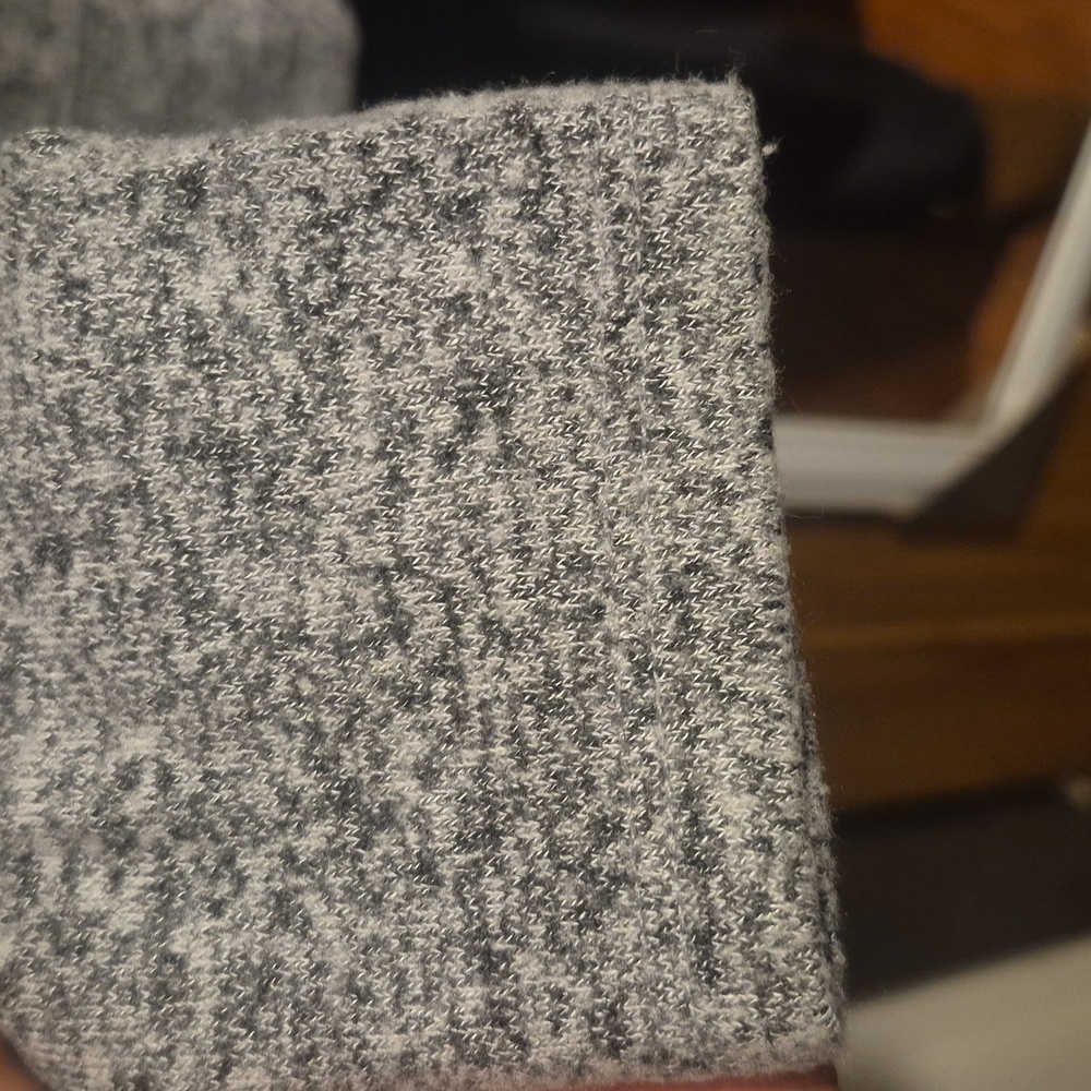 Lucky Brand Womens Heather Gray Crewneck Sweater - Picture 5 of 9